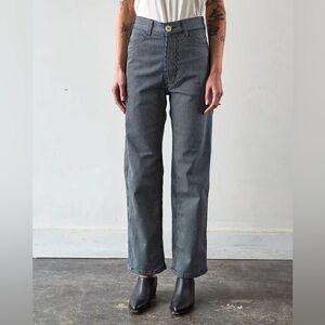Jesse Kamm Handy Pant, Railroad Stripe Denim Size 2